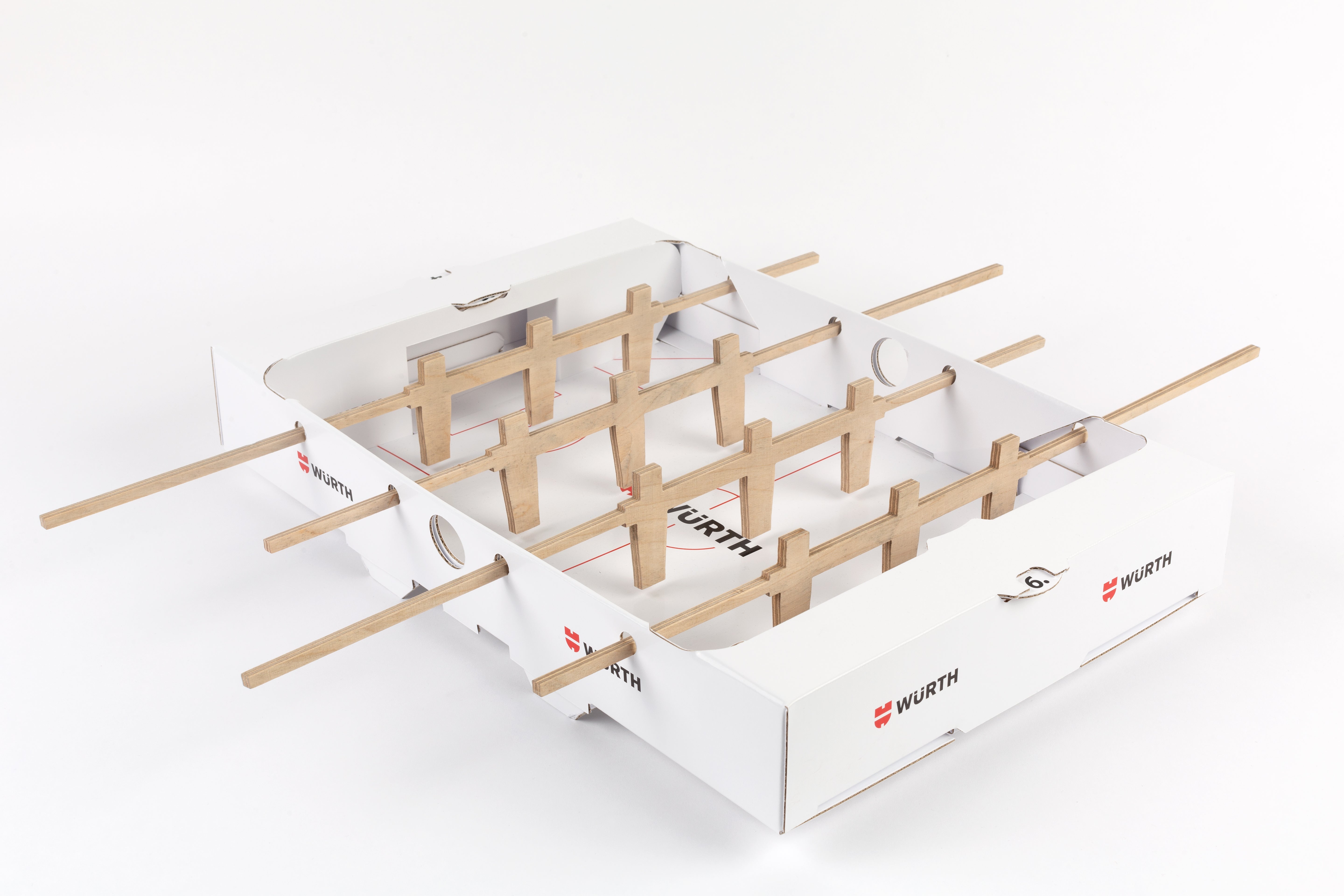 Individually printed cardboard soccer EM WM | werbegrün