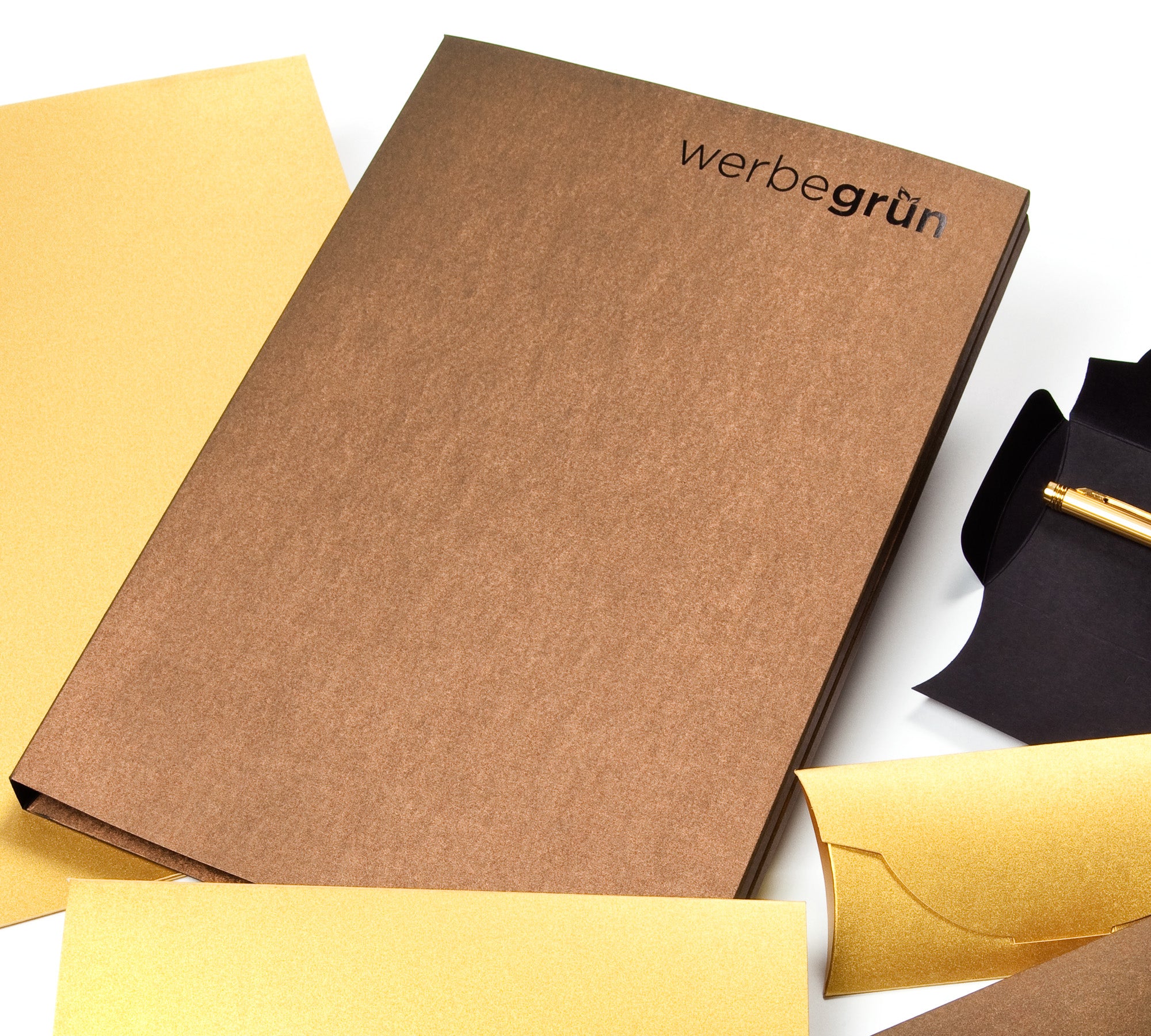 Individual conference folders with A4 pad | werbegrün