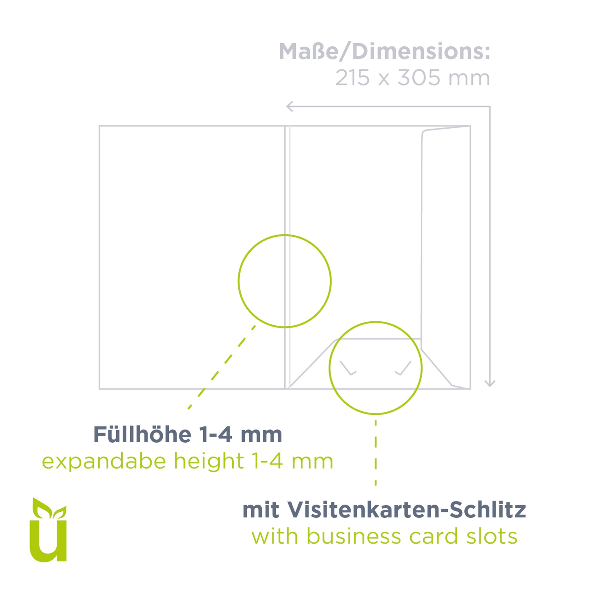 Individually printed presentation folders | werbegrün
