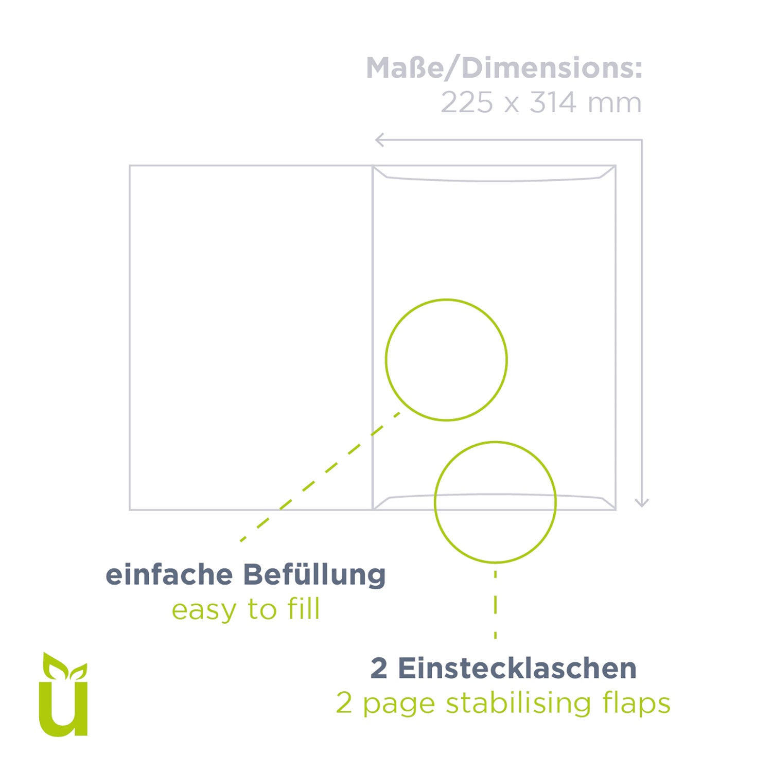 Individually printed certificate folders | werbegrün