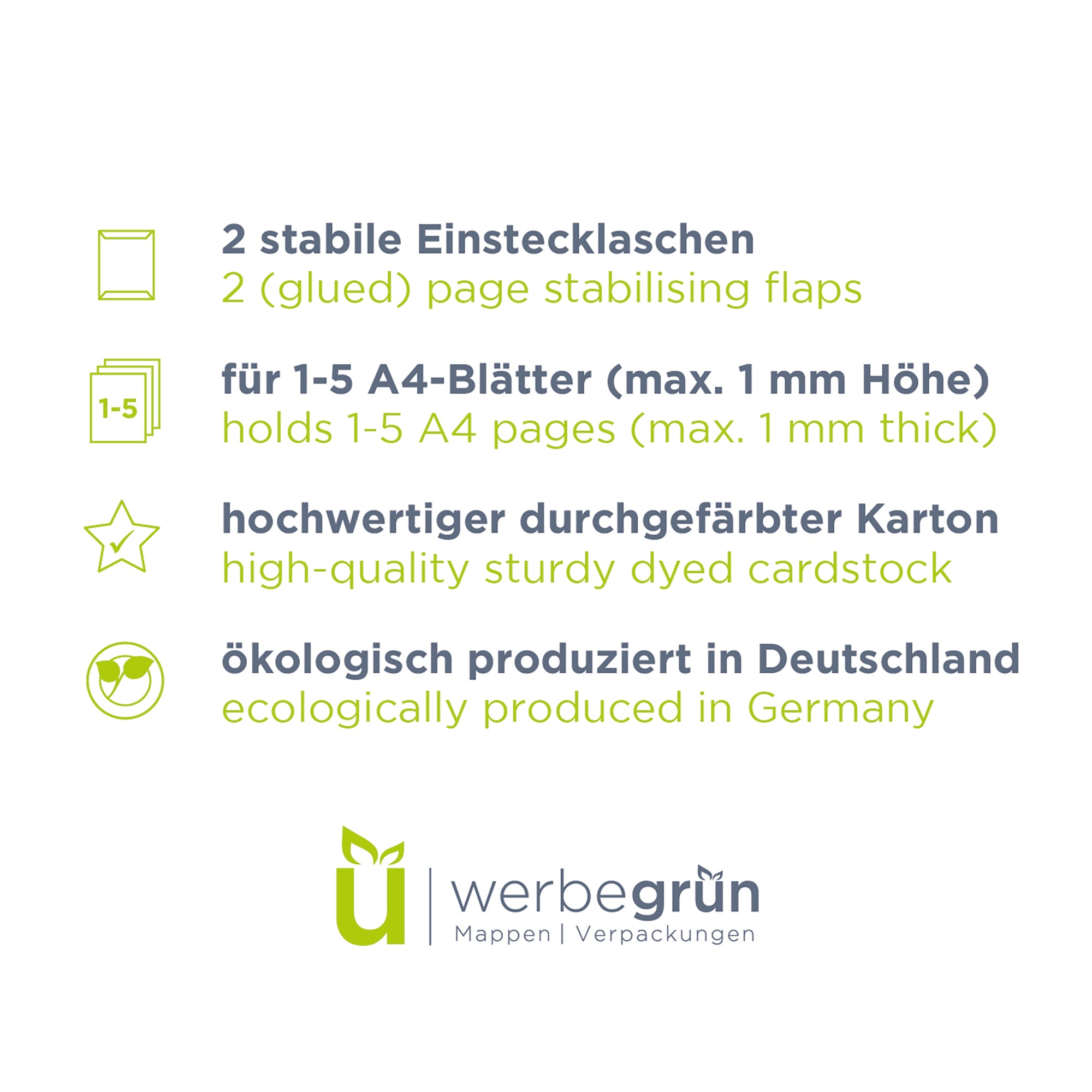 Individually printed certificate folders | werbegrün