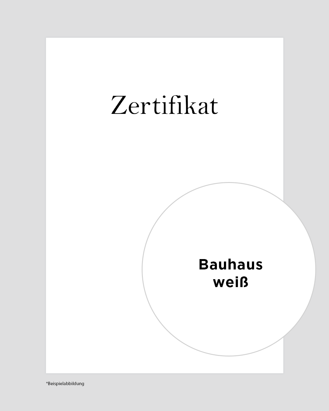 Hochwertiges DIN-A4 Urkundenpapier Bauhaus weiß von werbegrün im Onlineshop erhältlich.