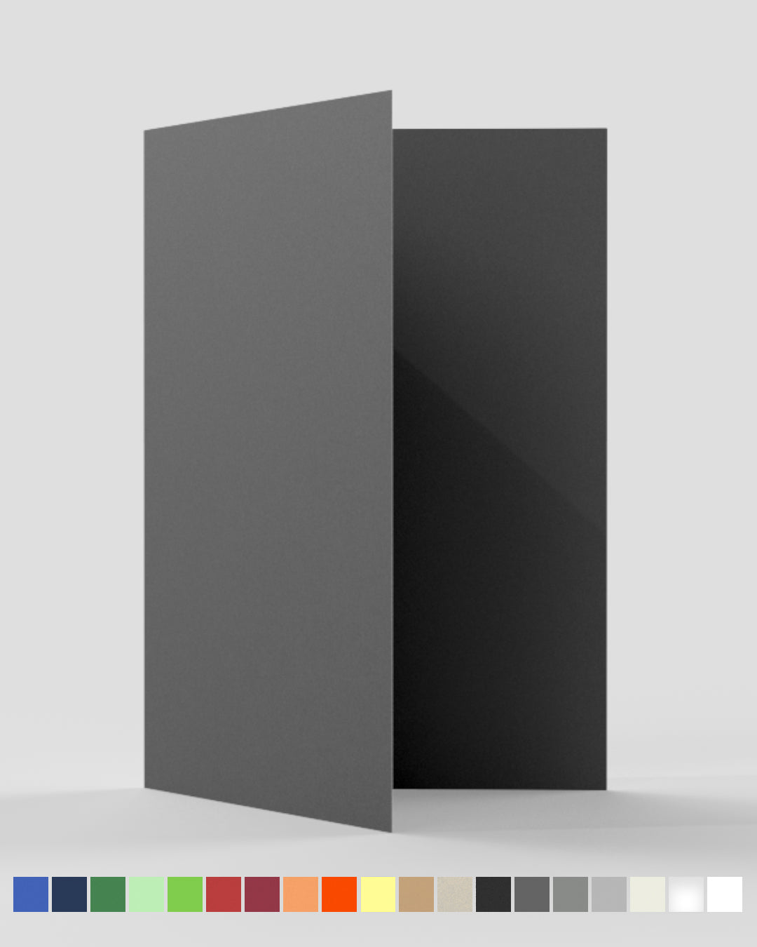 Faltmappe A4 anthrazit, FSC® MIX 70%, durchgefärbter 320g/m² Pappkarton, Onlineshop, Hersteller Werbegrün