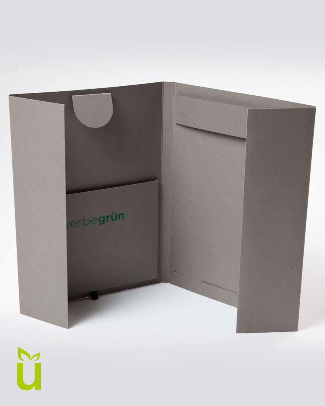 Individuelle Konferenzmappe mit Logo-Prägung von werbegrün.