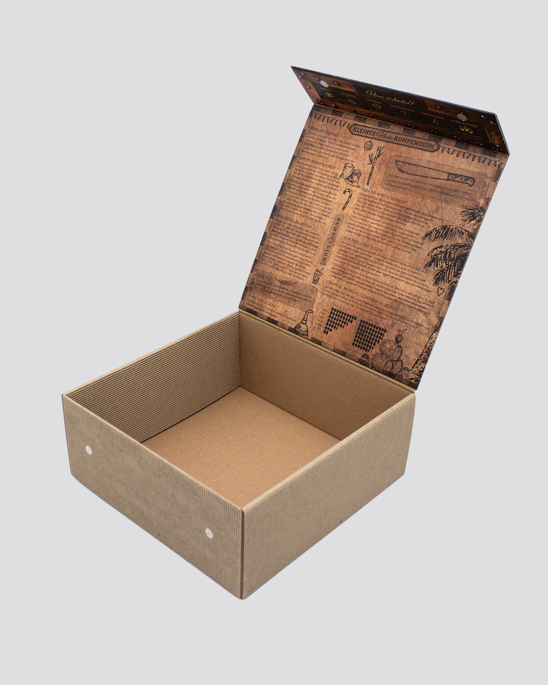 Individuell bedruckte Magnetbox aus verschiedenen Materialien