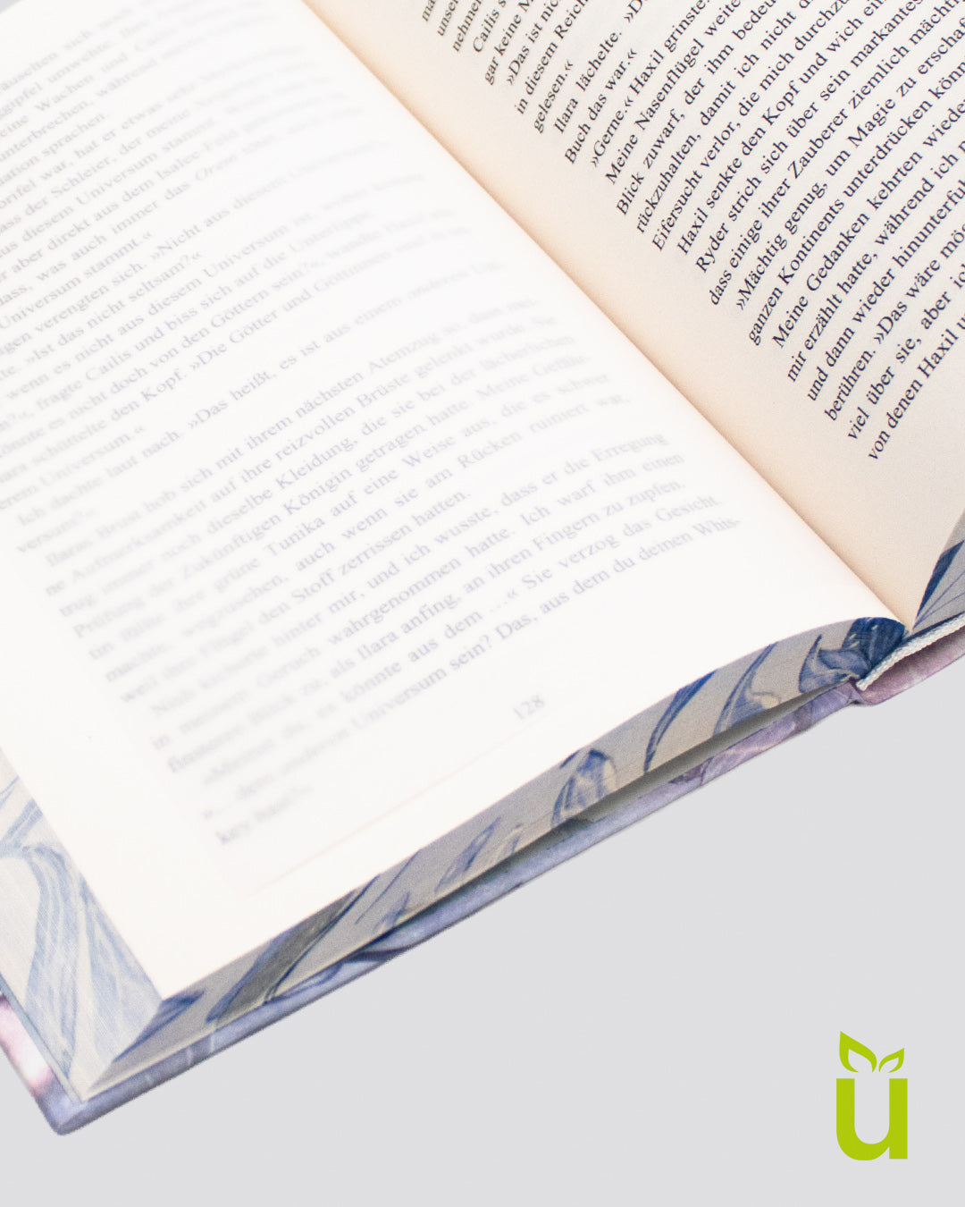 Hochwertiges halb durchsichtiges Papier für Page Overlays mit Motiv für Ihre Bücher von erbegrün