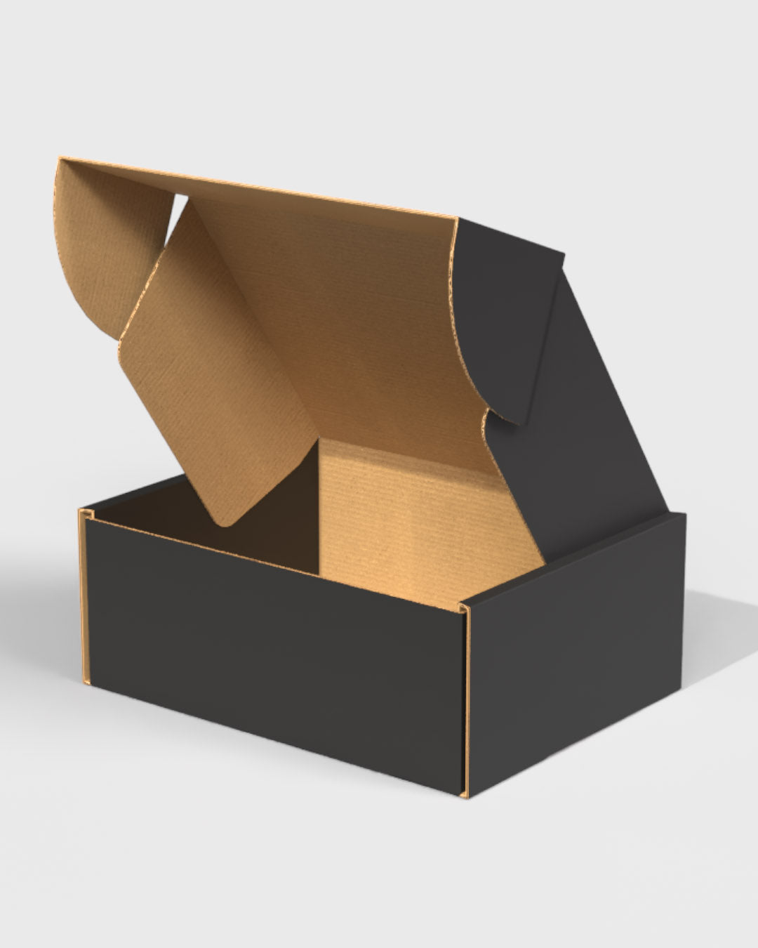 Premium Versand und Markenbox von werbegrün. Ohne Logo-Druck in verschiedenen Farben und Materialien.