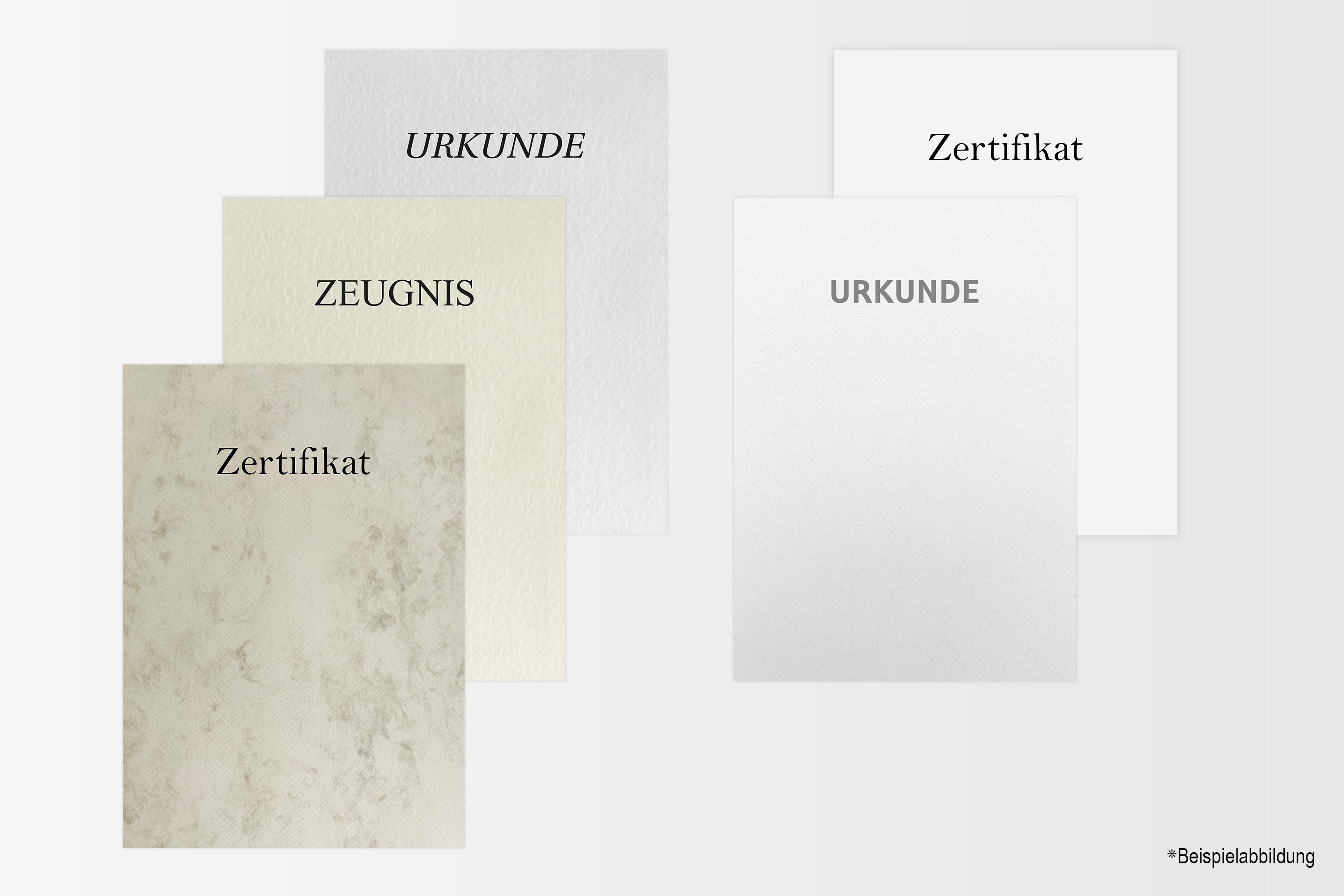 Urkundenpapier A4 (mit Logo-Prägung)