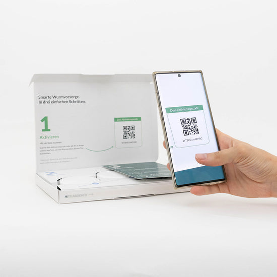 Digitale Verpackung mit barcode personalisiert digitale-box