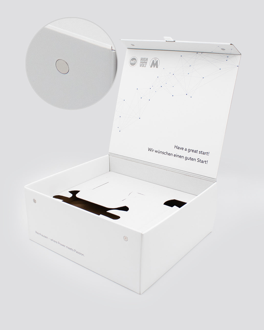 Premium Magnetboxen mit Logo individuell gestaltet und produziert von werbegrün.