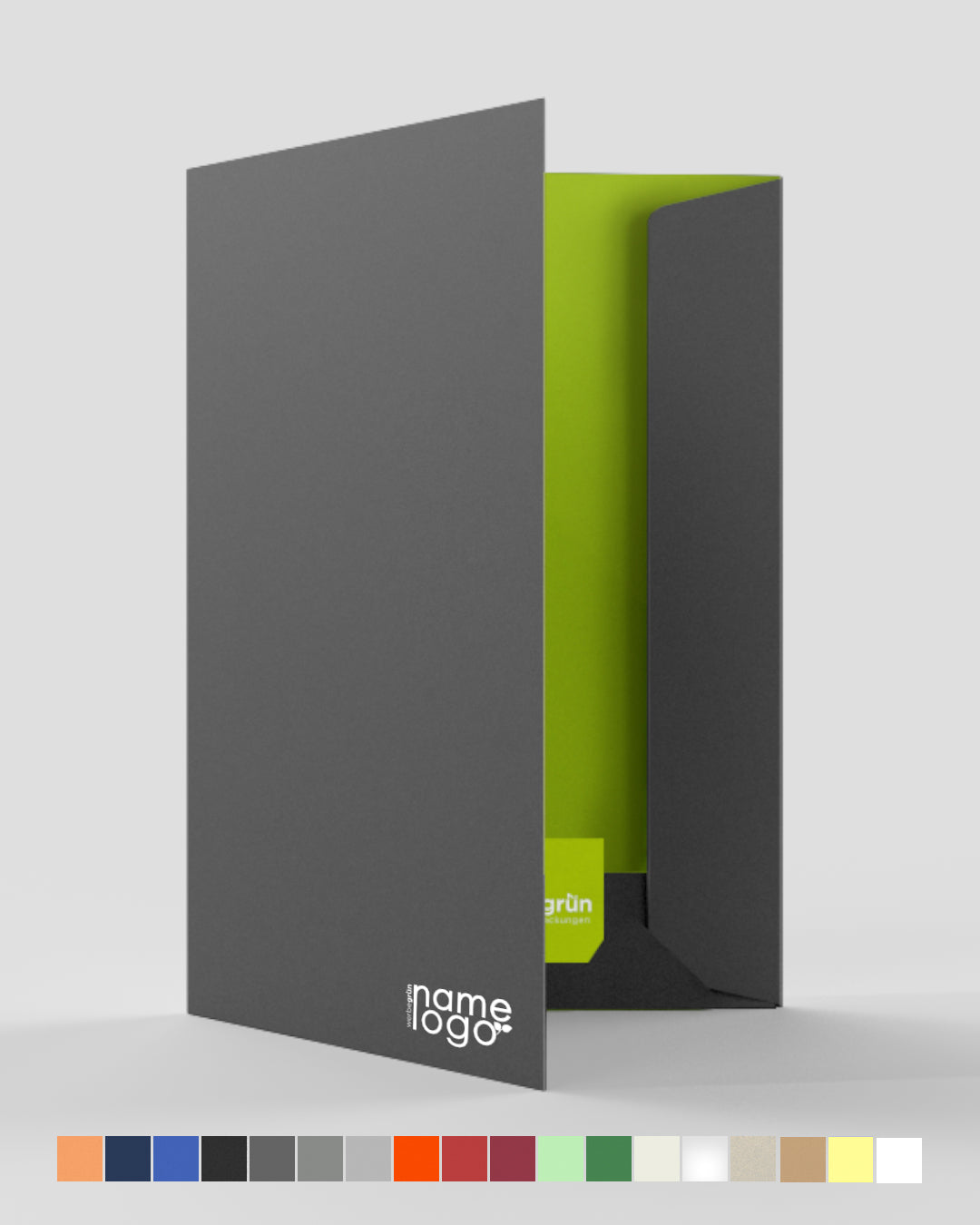 Individuell bedruckte Präsentationsmappen | werbegrün
