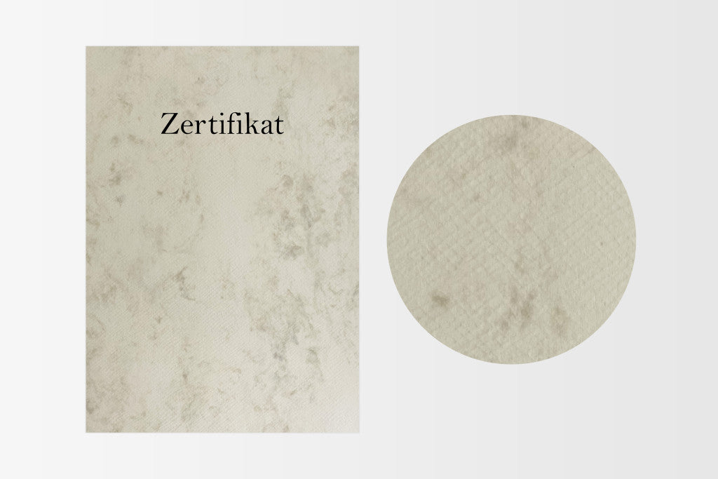 Urkundenpapier A4 mit Prägung & Logo | werbegrün