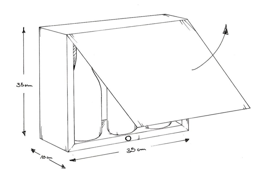 werbegruen Hohlrandschachtel Verpackungsdesign Scribble